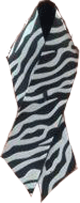 Zebra-print Schleife ein Symbol für seltene Erkrankungen